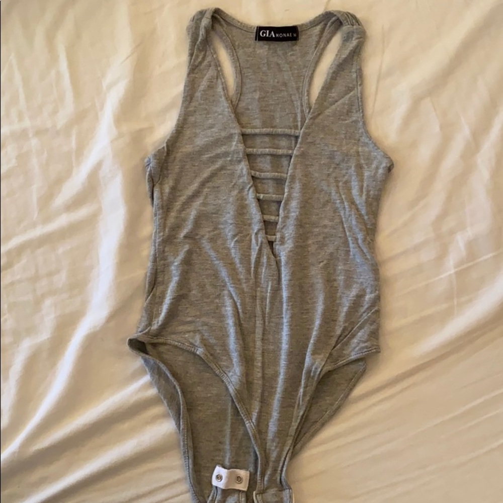 Gray Bodysuit Gia Monae